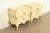 1970s White Furniture French Provincial Louis XV Cream Lacquered Nightstands, Pair For Sale - Image 5 of 15
