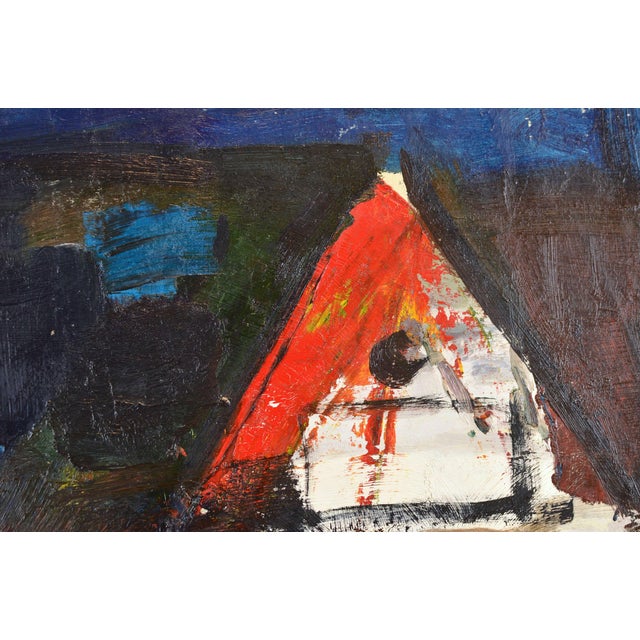 Modern Aleksandr Rodin, Double-Sided Landscape, 1980s, Oil on Board For Sale - Image 3 of 10