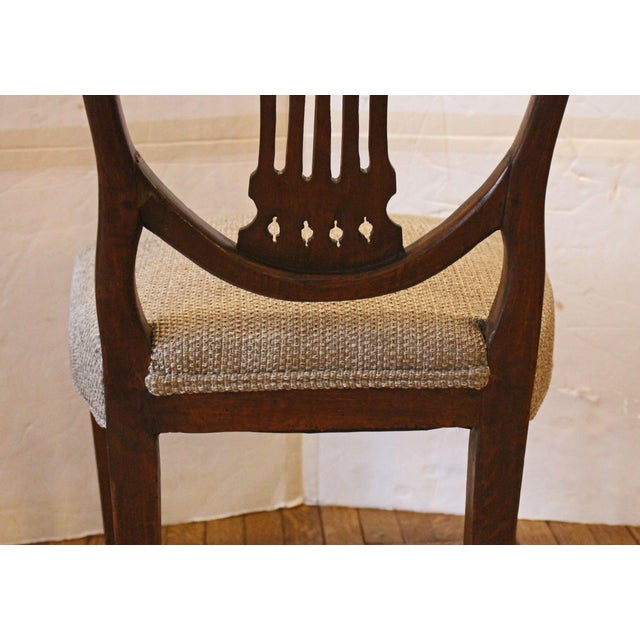 C. 1800 Set of 12 Shield Back Dining Chairs From George III Period For Sale - Image 9 of 12