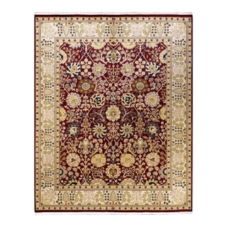 Mogul, One-of-a-Kind Hand-Knotted Area Rug in Red, 8' 1" x 10' 0" For Sale