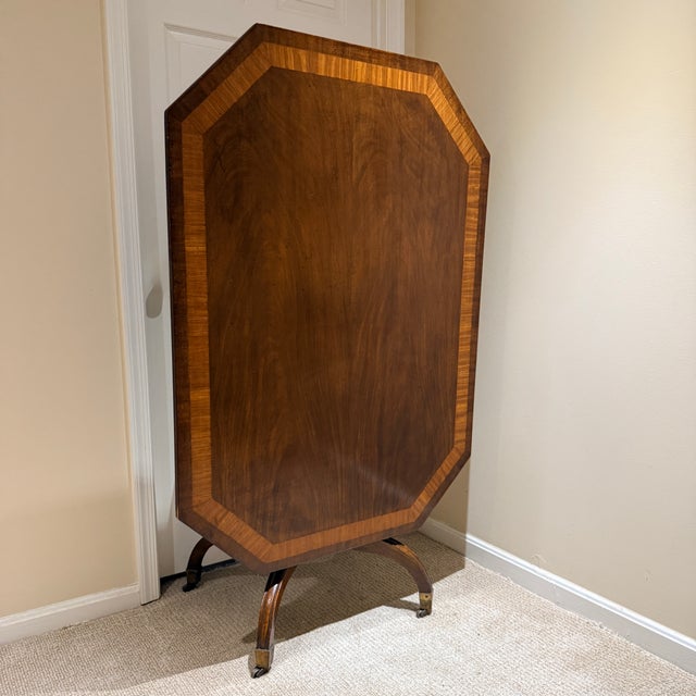 Mahogany Regency Tilt Top Breakfast Table with Inlay, ca. 1820 This is a stunning antique. The octagonal top features...