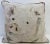 16” Square Pillow With a Pig Portrait Print - Made in U K. This pillow was made in Wales, U.K., by a small cottage...