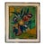 1980s Rhonda Mixed Media Floral Still Life Oil on Canvas Painting – Signed For Sale