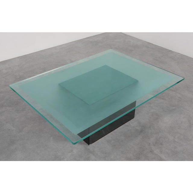 Italian Mirror and Glass Coffee Table by Nanda Vigo for Acerbis, 1971 For Sale - Image 10 of 11