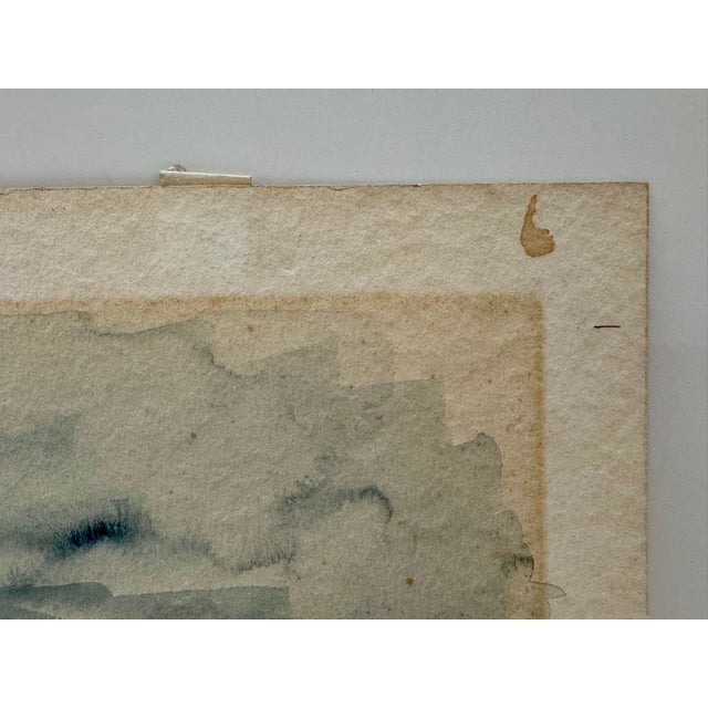 Henry Emil Salloch Original Watercolor on Paper Middle Park, Co. 1958. For Sale - Image 4 of 8