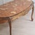 French Coffee Table with Red Marble Top and Curved Wooden Frame For Sale - Image 12 of 13