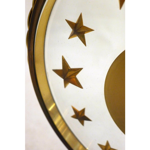 Starry Table Clock in Marble, Brass and Glass by Bayard and Lalique, 1950s For Sale - Image 13 of 14