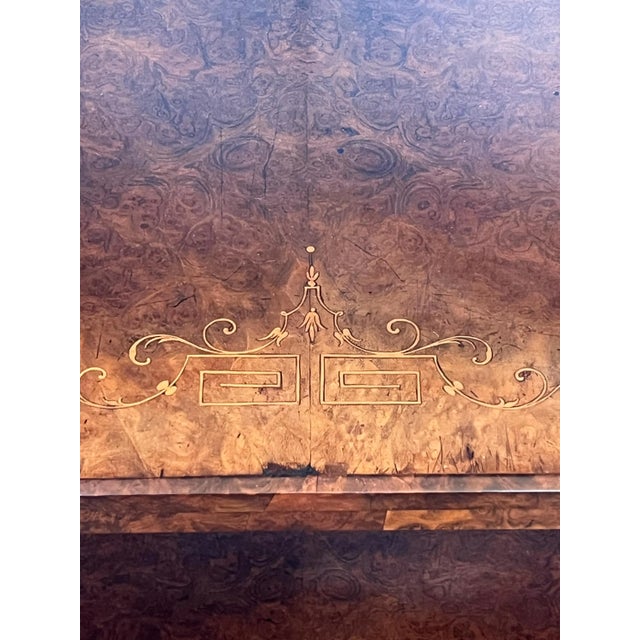 Brown Late 19th Century Victorian Etagere Burl With Inlay For Sale - Image 8 of 9