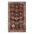 1890s Brown Geoemtric Tribal Antique Caucasian Kazak Rug 4'7" X 7'6" Knotted Wool Carpet For Sale