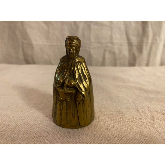 Vintage Petite Brass Priest Shaped Bell Approx overall size 1 1/2" diameter x 3" tall