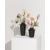 A set of 2 capua vases by ivan colominas capua collection dimensions: 19 x 23.5, 19 x 32 cm materials: nero marquinia a...