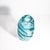 Modern Hand Blown Murano Gomitolo Vase in Aqua Blue Medium For Sale - Image 3 of 6