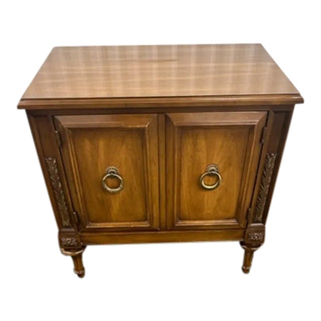 1960s Vintage Fruitwood Nightstand For Sale