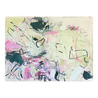 Contemporary Abstract Acrylic and Oil on Canvas "May" by Macha Poynder For Sale