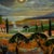 Paper "Tuscan Moon" Nocturnal Landscape in Acrylic on Masonite by Richard M. Bacon For Sale - Image 7 of 8