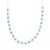 18k Yellow Gold 12.34ct Round Cabochon Blue Topaz Beaded Necklace For Sale
