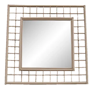 Large Square Mirror from Vivai del Sud Italia, 1970s