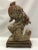 Chinese Art Carved Soapstone Monk With Wood Stand For Sale - Image 9 of 10