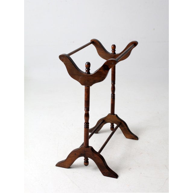 Antique Victorian Wooden Blanket Stand For Sale - Image 6 of 12
