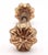 Metal Cast Brass Gilded Fluted Passage Door Knob Set For Sale - Image 7 of 9