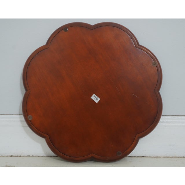 Global Views Colonial Williamsburg Round Burl Wood Tray For Sale In Philadelphia - Image 6 of 7