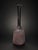 Mid-Century Modern Vintage Textured Studio Pottery Vase in Charcoal and Burgundy, 20 Inches For Sale - Image 3 of 4