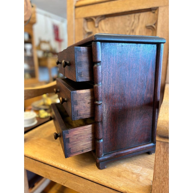 English 19th Century English Salesman's Sample Mahogany Chest of Drawers For Sale - Image 3 of 7