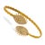 Contemporary Diamond & Gold Guardian Evil Eye Cuff Bracelet For Sale - Image 3 of 7