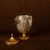 Mid-Century Modern Grey Parchment and Brass Thermos Glacette by Macabo for Cusano Milanino, Italy, 1950 For Sale - Image 3 of 17