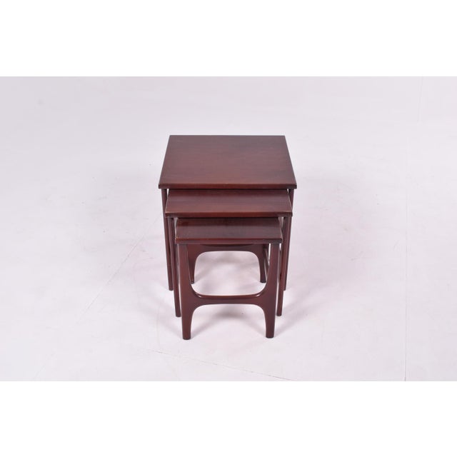 Mid-Century Danish Teak Nesting Tables, 1960s, Set of 3 For Sale - Image 6 of 7