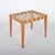 Mid-Century Beech Stool with Cotton Webbing attributed to Uluv, 1970s For Sale - Image 9 of 9