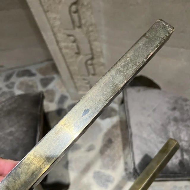 Metal 1950s Style Edward Wormley Dunbar Round Gray Sectioned Bench For Sale - Image 7 of 13