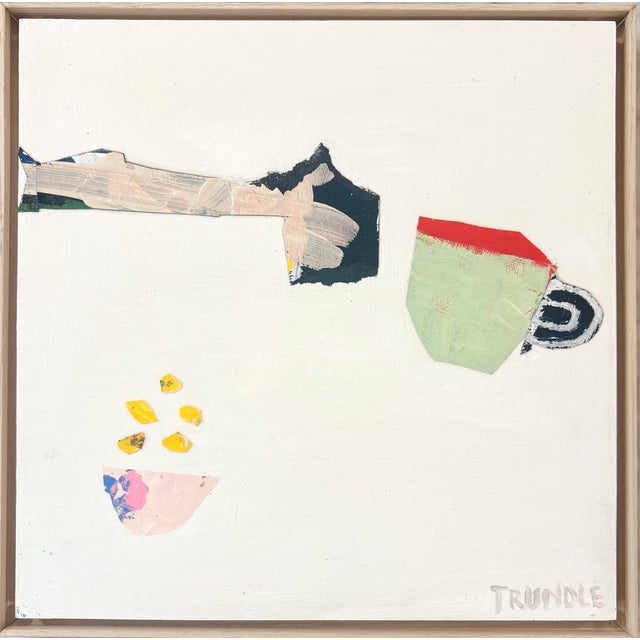 Sculpture Materials Sarah Trundle, Contemporary Abstract Mixed Media Collage, "Cheerio!" For Sale - Image 7 of 9
