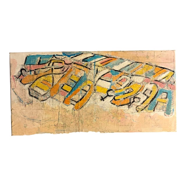 Original Mixed Media Collage Painting by Danny O (Daniel O'Connor) For Sale