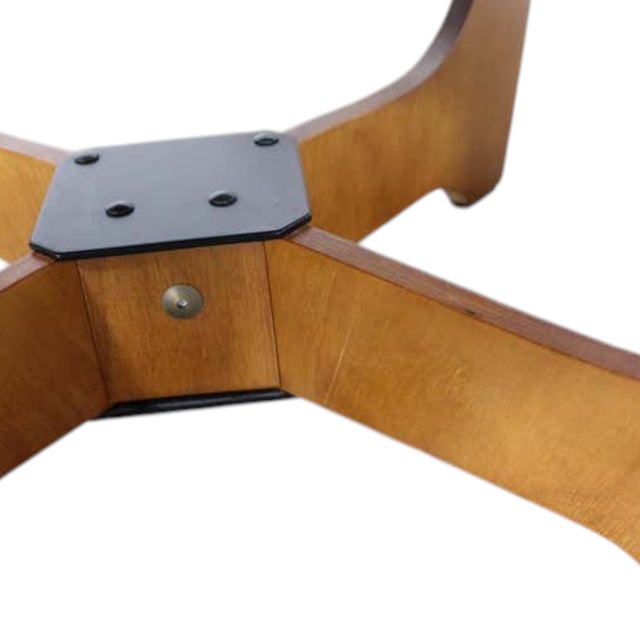 Black 1970s Experience Timeless Comfort With the Odd Knutsen Luna Genuine Leather Chair & Ottoman Set. For Sale - Image 8 of 8