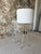 Minimalism 1980s Brass & Acrylic Floor/Table Lamp For Sale - Image 3 of 7
