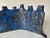 1990’s Vintage Handmade Blue Glazed Studio Pottery Ceramic Sculptural Menorah For Sale In Miami - Image 6 of 12