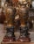 Pair of 19th Century French Verdigris Spelter Harvest Vases Signed Moreau For Sale - Image 11 of 12