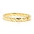 Mid 20th Century Tiffany & Co. 18k Gold Twisted Rope Flat Hinged Bangle Bracelet For Sale - Image 9 of 10