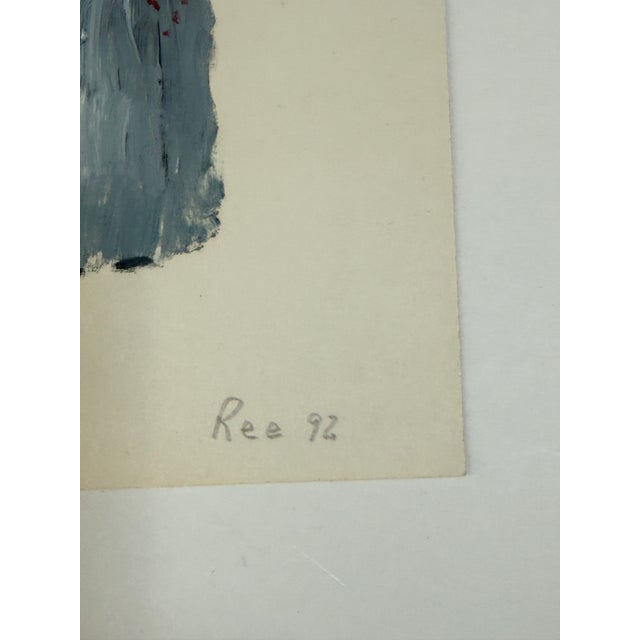 1990s Ree Brown Gouache Painting of Two Choir Girls 1992 For Sale - Image 5 of 6
