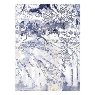 1990s Handwoven Contemporary Area Rug 9x12 For Sale