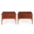 PAIR OF LANE "TUXEDO" WALNUT & ROSEWOOD END TABLES Each branded inside the drawers; Altavista, Virginia, circa 1960s Item...