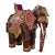 Vintage Indian Articulated Folk Art Elephant Toy, Hand Carved & Decorated For Sale