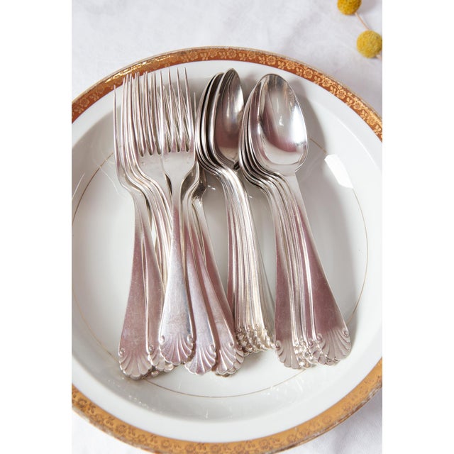 Antique Coquille Tableware for 12 from Christofle, 1900, Set of 24 For Sale - Image 11 of 12