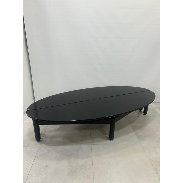 Black Sinbad Coffee Table by Vico Magistretti for Cassina, 1980, Set of 2 For Sale - Image 8 of 12