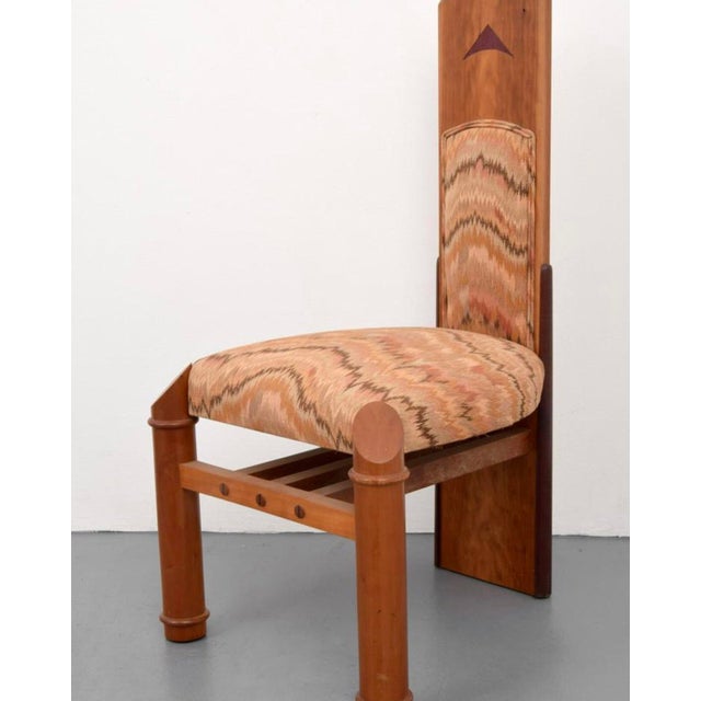 Studio Made “Fallopian” High Back Mahogany Dining Chairs Set of 4 by Jack Larimore Chairish