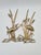 Metal Brass Wall Decoration Herons in the Reeds, West Germany, 1970s For Sale - Image 7 of 8
