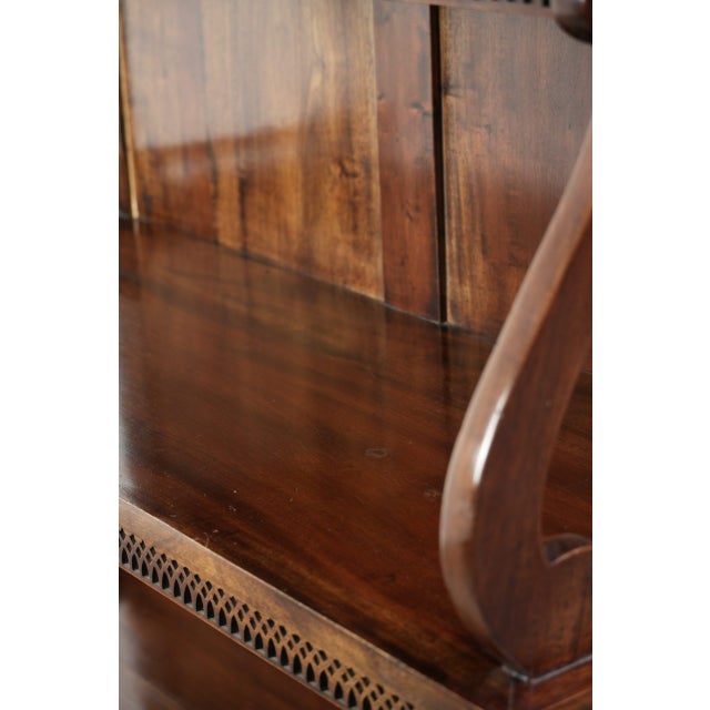 Brown Antique English Wooden Bookcase, 1900s For Sale - Image 8 of 13