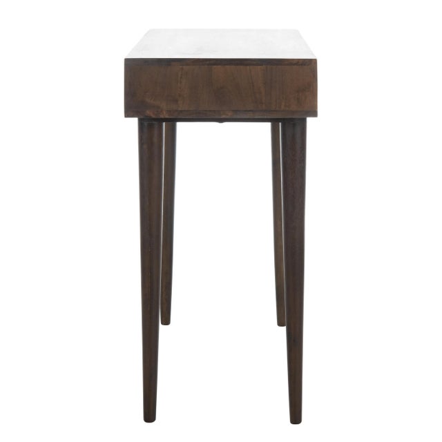 Modern Modern Tapered Leg Desk in Walnut For Sale - Image 3 of 10