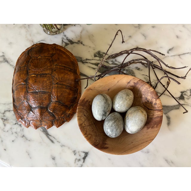 Vintage Marble Eggs - Set of 4 (eggs only) MAKER'S MARK: None ORIGIN: Italy CIRCA: Mid to Late 20th Century CONDITION:...